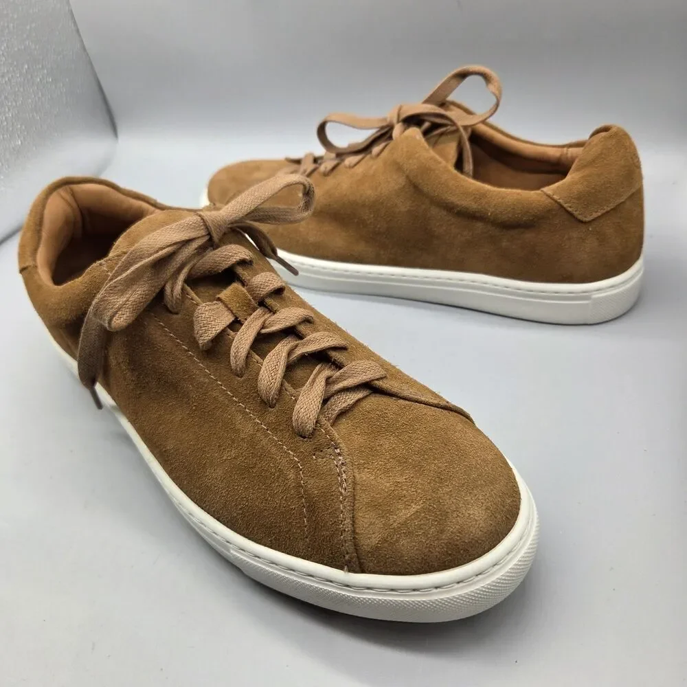 Peter Millar Vantage Lite Tan Suede Sneaker Mf25Xf55  Men Size 10.5 NEW